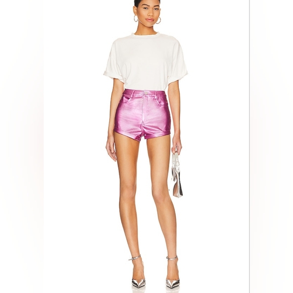 Superdown metallic hot shorts - Picture 2 of 7